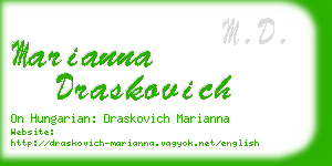 marianna draskovich business card